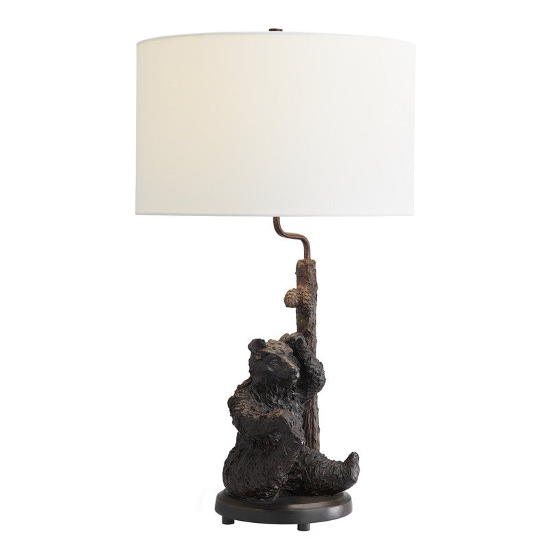 Smokey Pines Brown/Black Table Lamp by Crestview at Eve Furniture