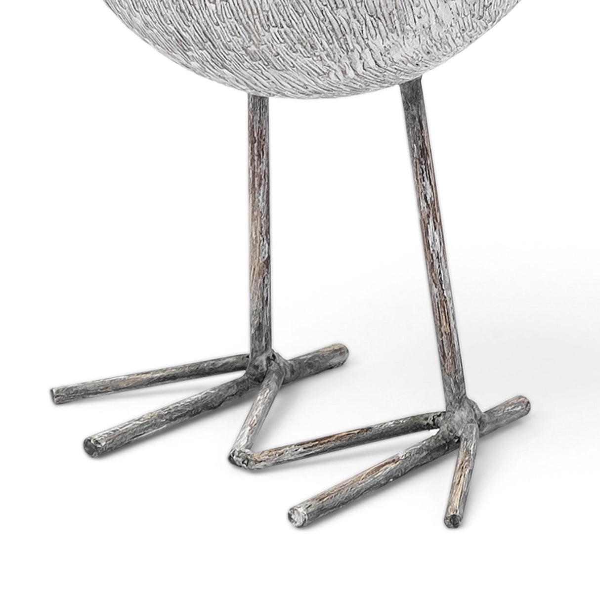 Snipe I Off-White Resin Bird Ornament W/ Metal Feet by Mercana at Eve Furniture
