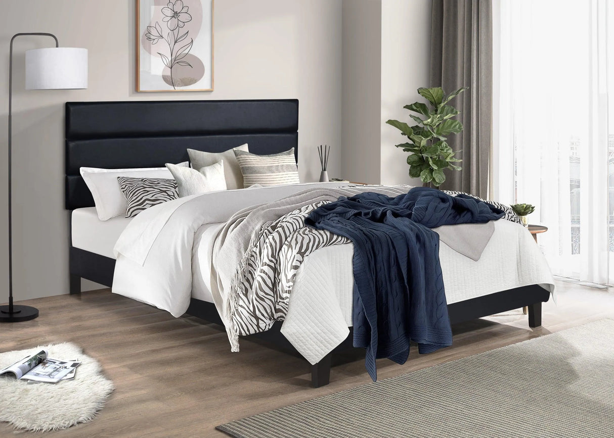Snooze Suite Black Platform King Bed by Happy Homes at Eve Furniture