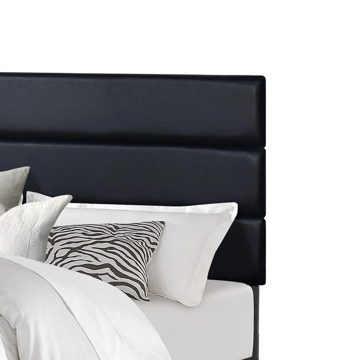 Snooze Suite Black Platform Queen Bed by Happy Homes at Eve Furniture