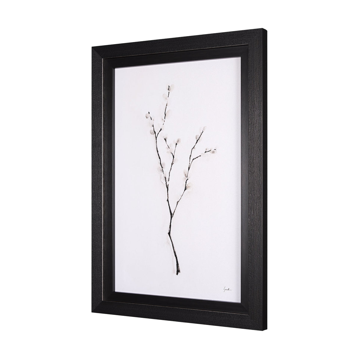 Snow Greetings I by Mercana Studio a Hand Embellished Textured Framed Art Print by Mercana at Eve Furniture