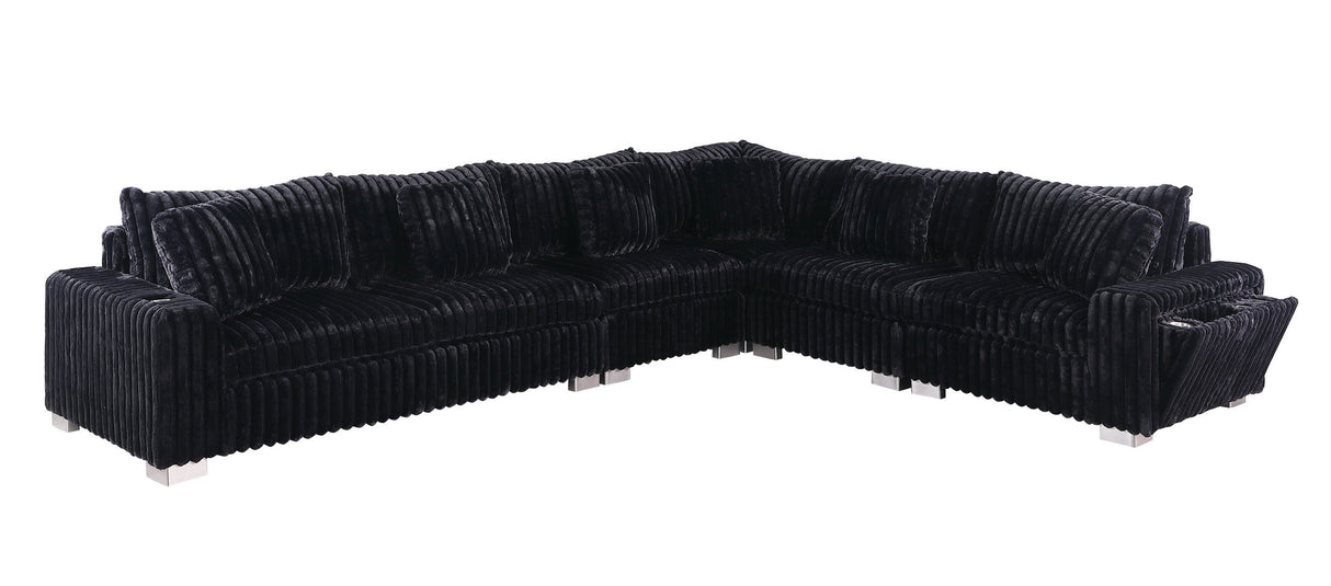Snuggle Station Black Sectional by New Era Innovations at Eve Furniture