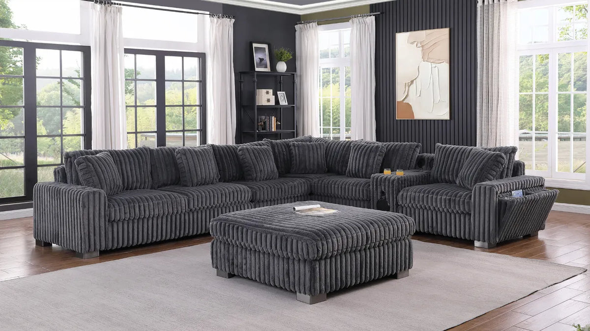 Snuggle Station Grey Sectional by New Era Innovations at Eve Furniture