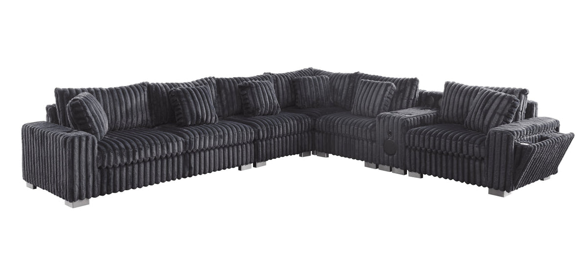 Snuggle Station Grey Sectional by New Era Innovations at Eve Furniture