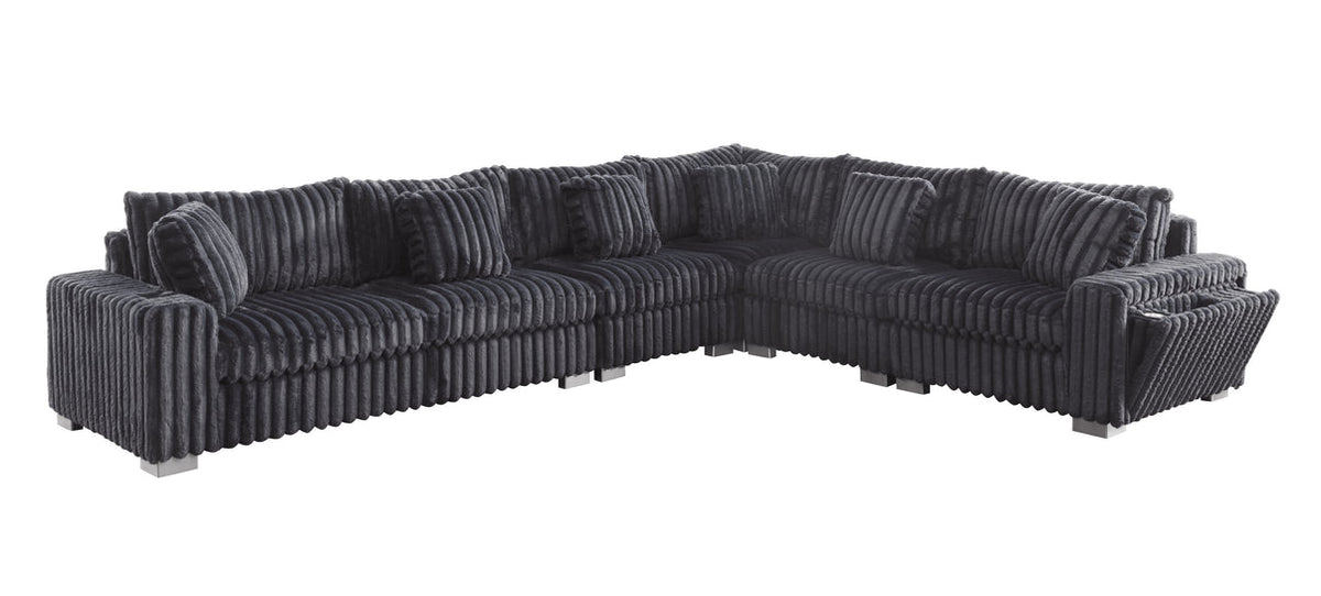 Snuggle Station Grey Sectional by New Era Innovations at Eve Furniture