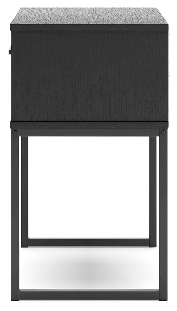 Socalle Black Nightstand by Ashley at Eve Furniture