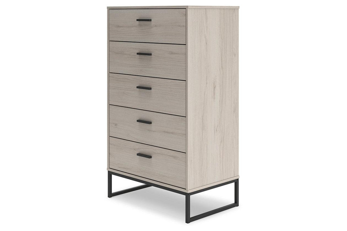 Socalle Light Natural Chest of Drawers by Ashley at Eve Furniture