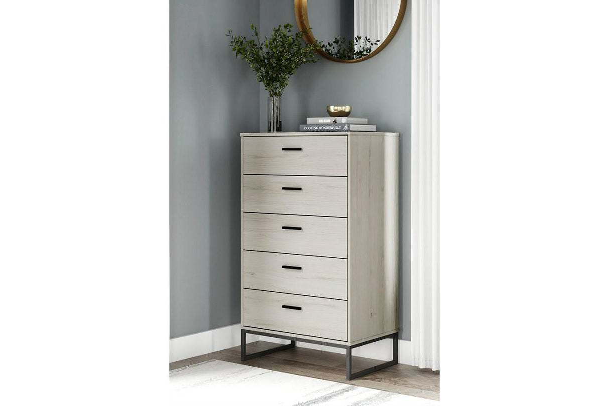 Socalle Light Natural Chest of Drawers by Ashley at Eve Furniture