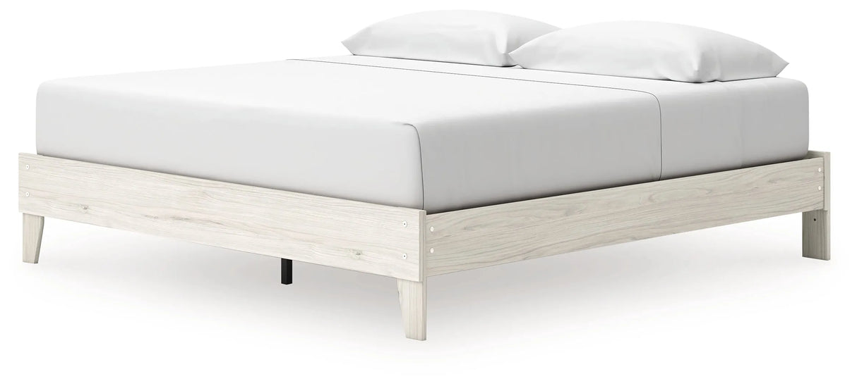 Socalle Light Natural King Platform Bed by Ashley at Eve Furniture