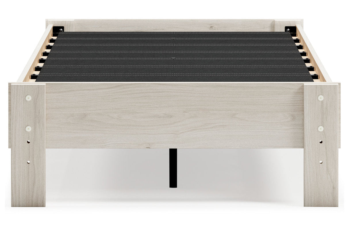 Socalle Light Natural Twin Platform Base Bed by Ashley at Eve Furniture