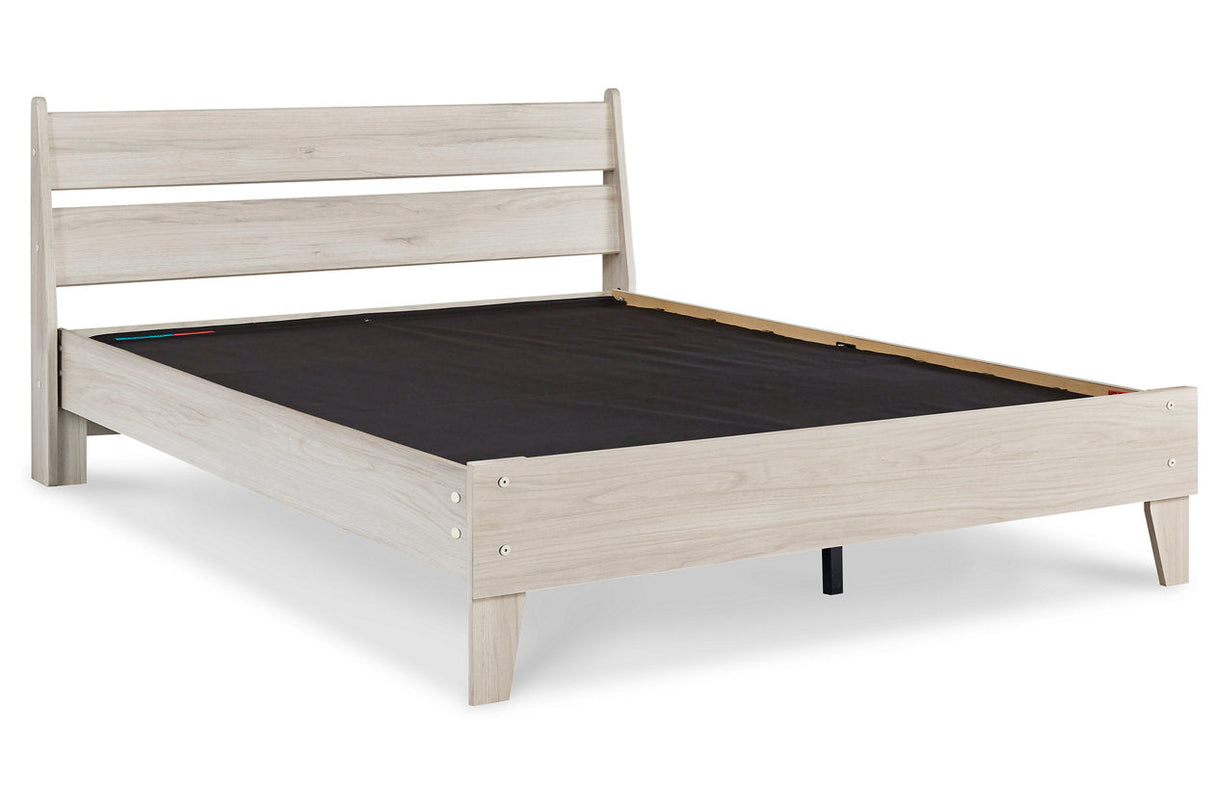 Socalle Natural Queen Platform Bed by Ashley at Eve Furniture