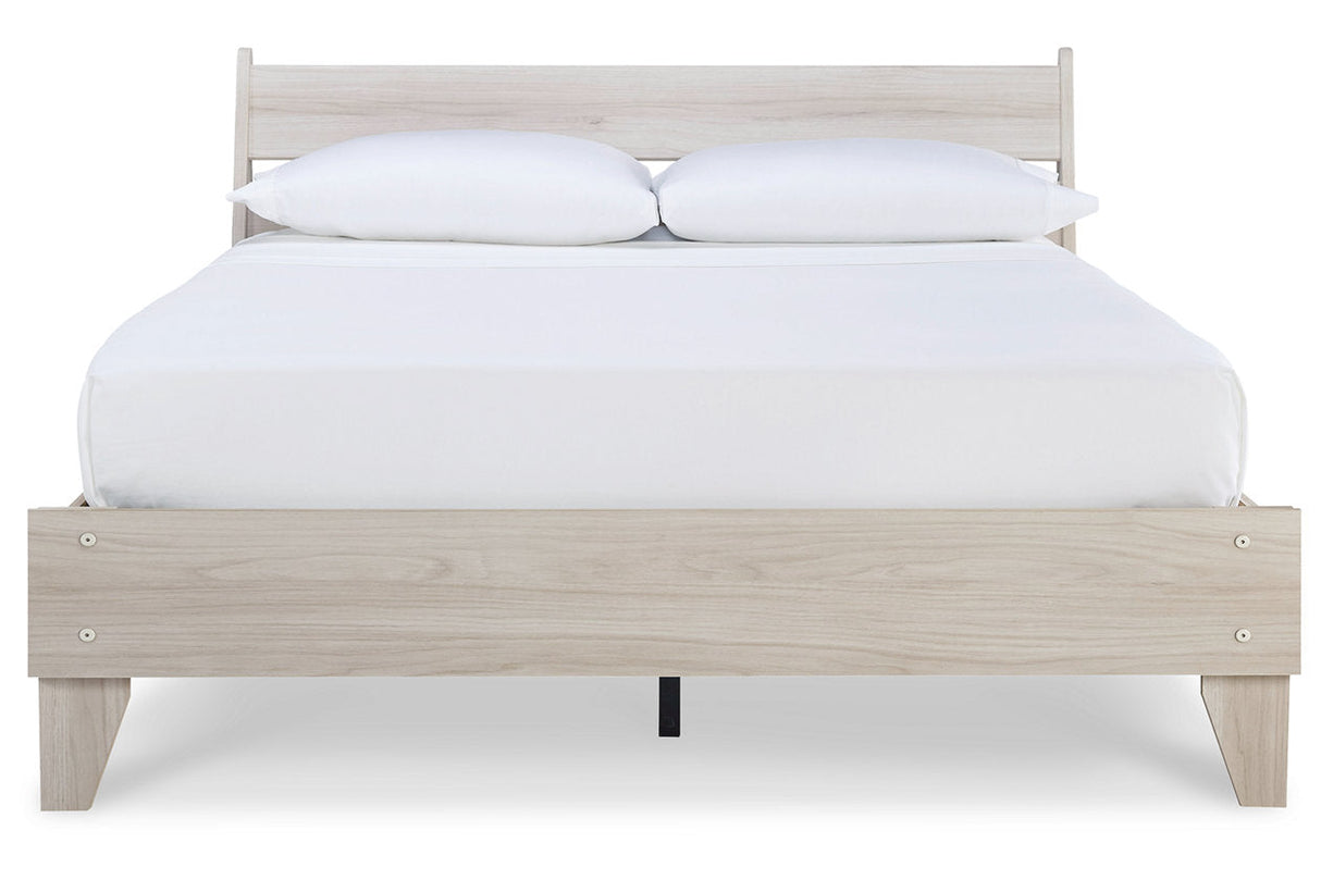 Socalle Natural Queen Platform Bed by Ashley at Eve Furniture