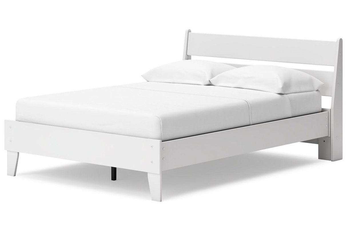 Socalle Two-tone Full Panel Platform Bed by Ashley at Eve Furniture