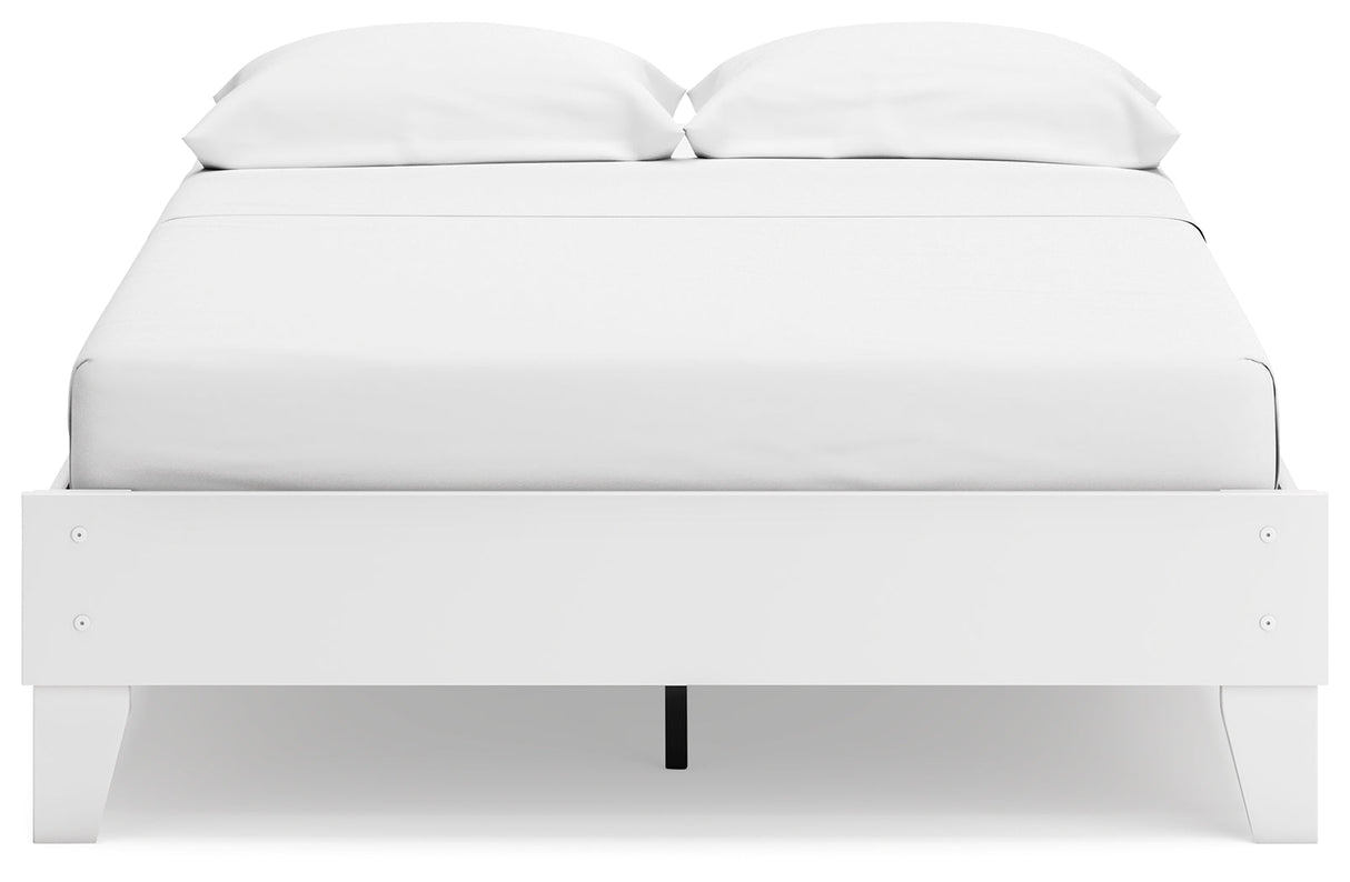 Socalle Two-tone Full Platform Base Bed by Ashley at Eve Furniture