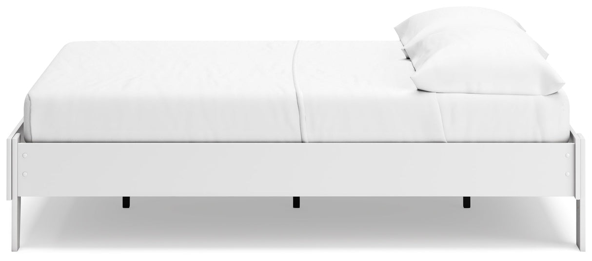 Socalle Two-tone Full Platform Base Bed by Ashley at Eve Furniture