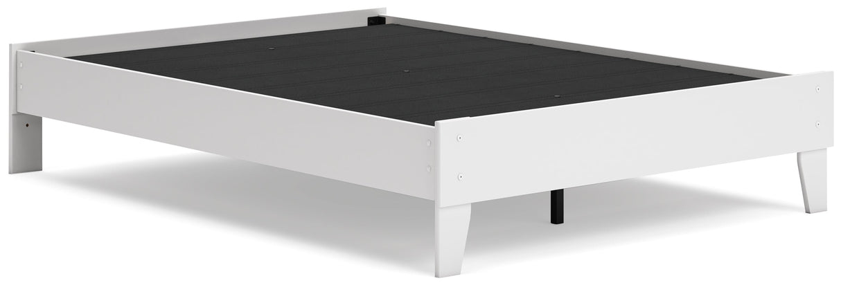 Socalle Two-tone Full Platform Base Bed by Ashley at Eve Furniture