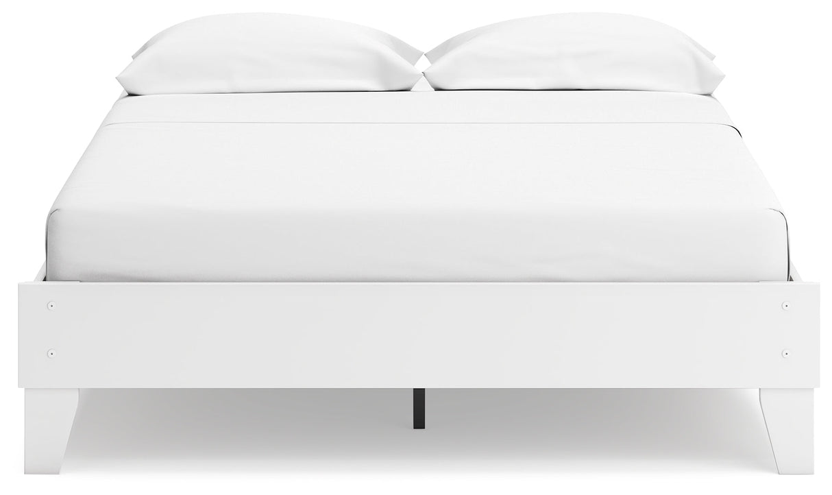 Socalle Two-tone Queen Platform Base Bed by Ashley at Eve Furniture