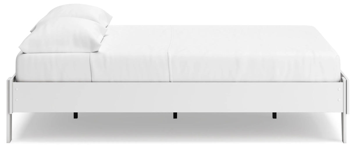 Socalle Two-tone Queen Platform Base Bed by Ashley at Eve Furniture