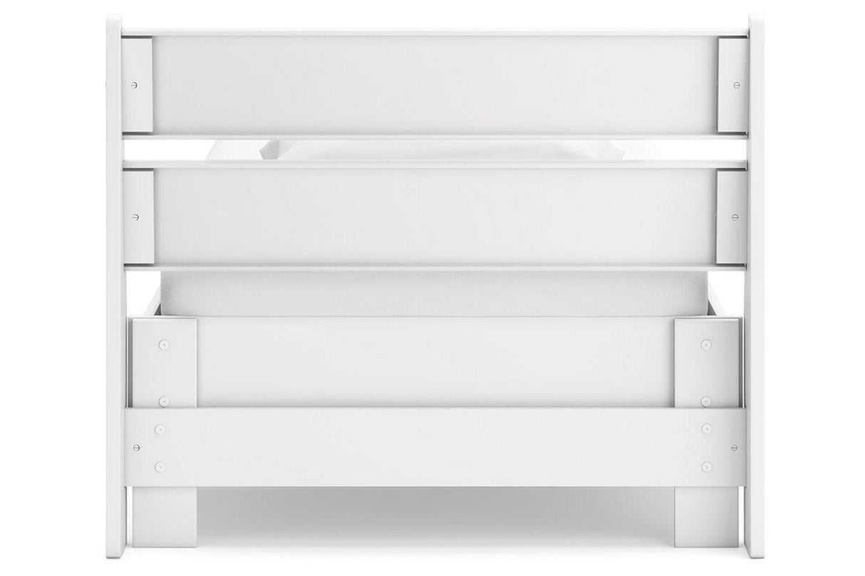 Socalle Two-tone Twin Panel Platform Bed by Ashley at Eve Furniture