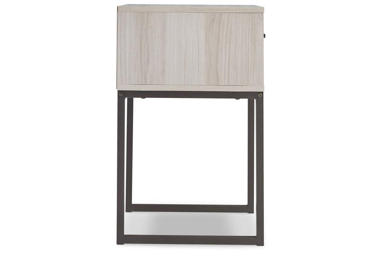 Socalle Light Natural Nightstand by Ashley at Eve Furniture