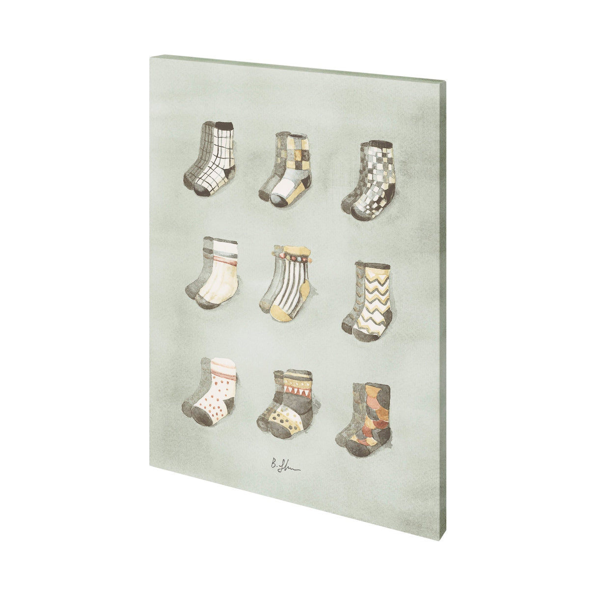 Sock II by Barbara Fleming a Hand Embellished Textured Canvas by Mercana at Eve Furniture