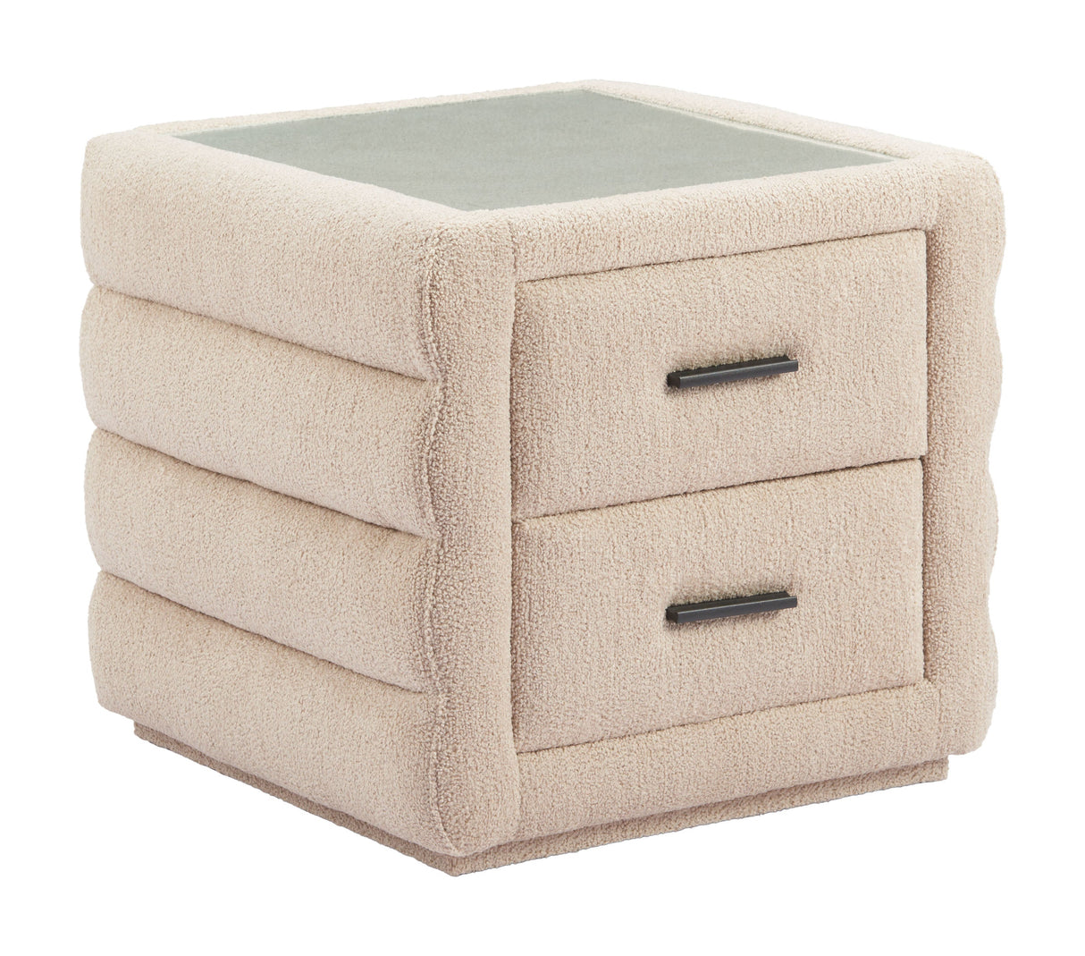 Soffice Beige Nightstand by Zuomod at Eve Furniture