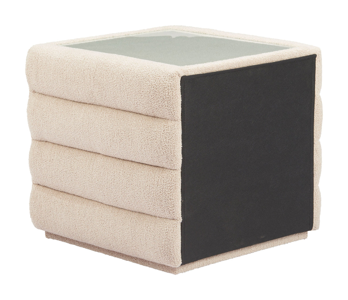 Soffice Beige Nightstand by Zuomod at Eve Furniture