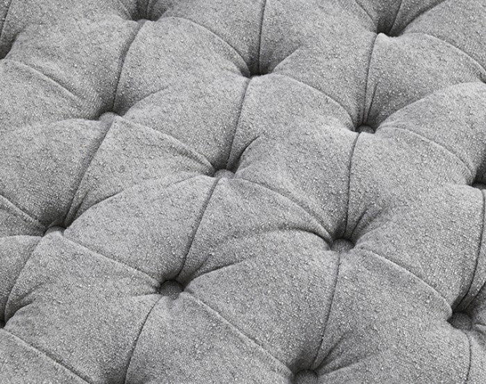 Sofi Light Gray Button Tufted Swivel Chair by Furniture of America at Eve Furniture