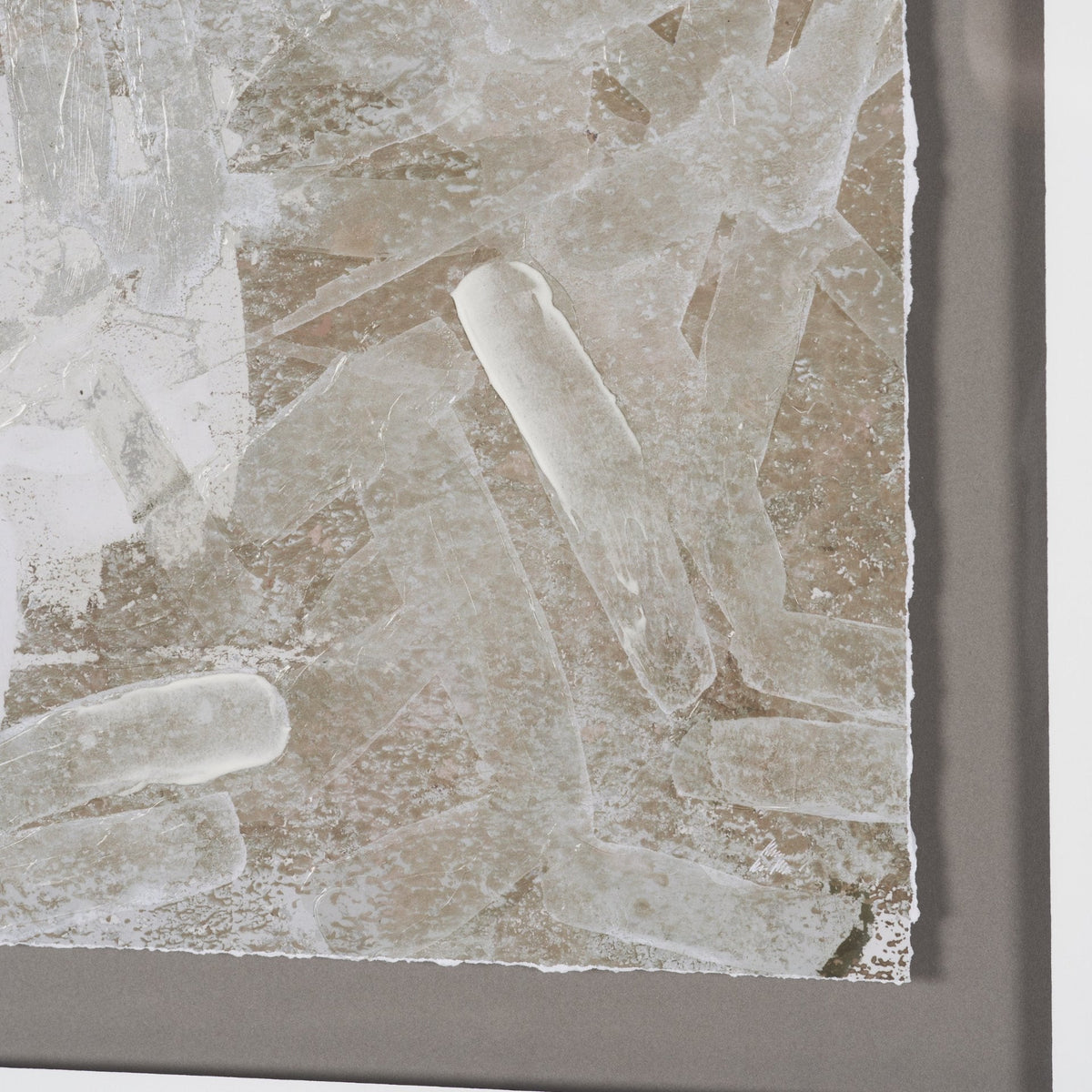 Soft Geometry II by Mercana Studio Hand-Embellished Textured Framed Artwork Matted under Glass by Mercana at Eve Furniture