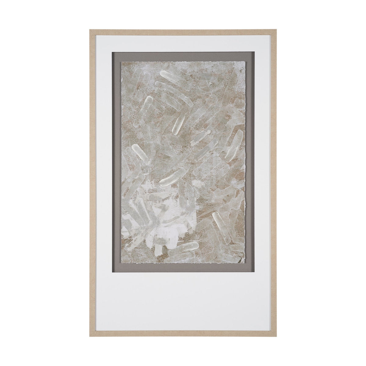 Soft Geometry II by Mercana Studio Hand-Embellished Textured Framed Artwork Matted under Glass by Mercana at Eve Furniture