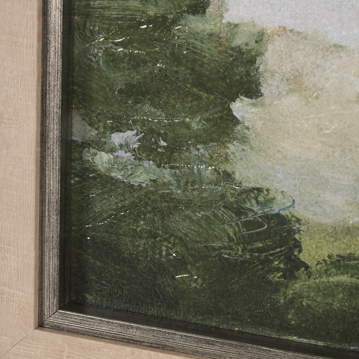 Soft Shadows II by Mercana Studio a Hand Embellished Textured Framed Art Print by Mercana at Eve Furniture