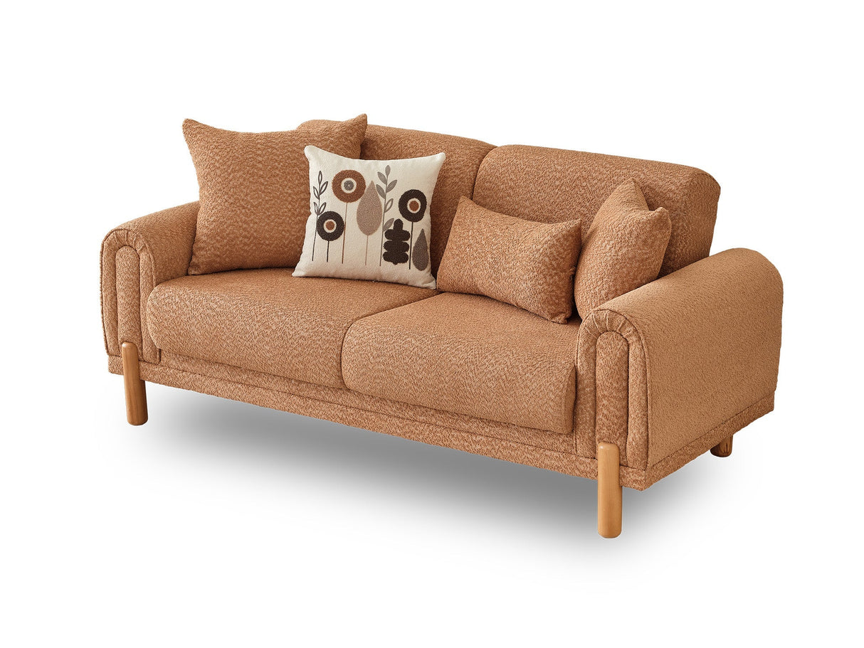 Soho 3-pieces (Sofa & Loveseat & Chair) Livingroom Set in Somon by Furnia at Eve Furniture