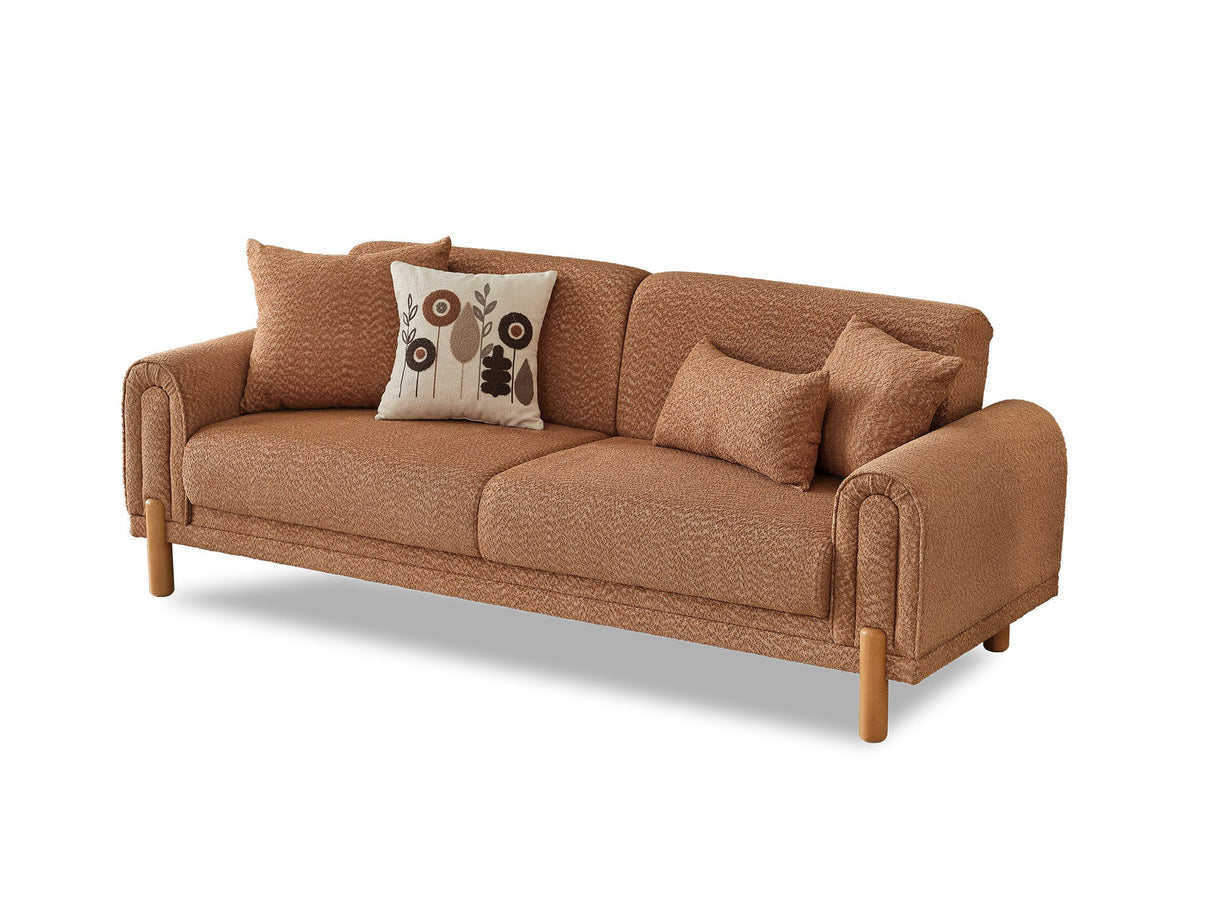 Soho 3-pieces (Sofa & Loveseat & Chair) Livingroom Set in Somon by Furnia at Eve Furniture