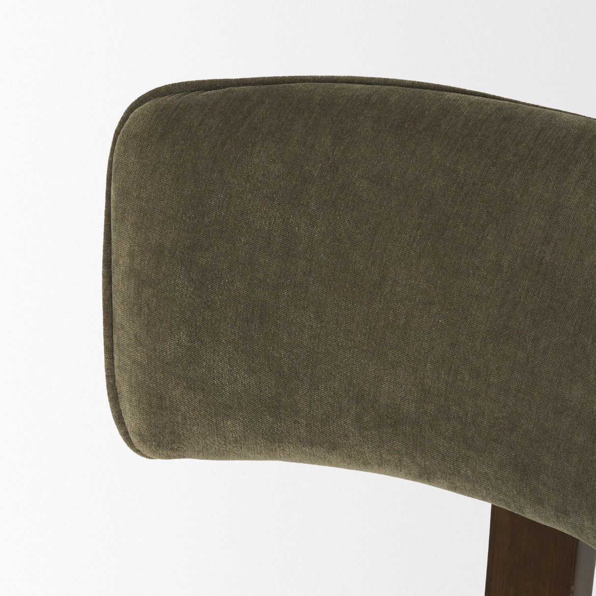 Soho Curved Open Back Olive Tripod Frame Dining Chair by Mercana at Eve Furniture