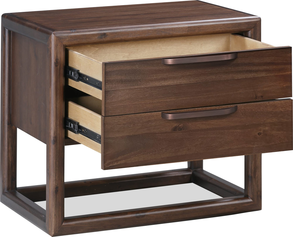 Sol Brown Spice Two Drawer USB by Modus Furniture at Eve Furniture