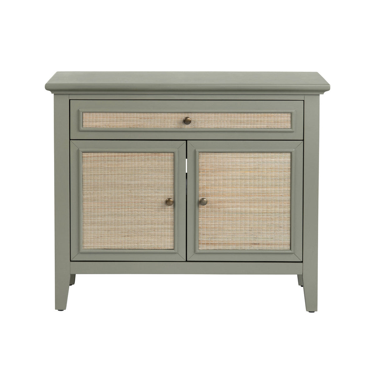 Solace Gray/Brown Two-Door Cabinet by Crestview at Eve Furniture