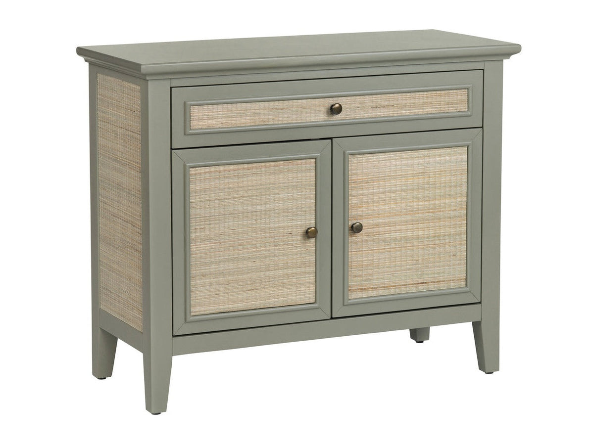 Solace Gray/Brown Two-Door Cabinet by Crestview at Eve Furniture