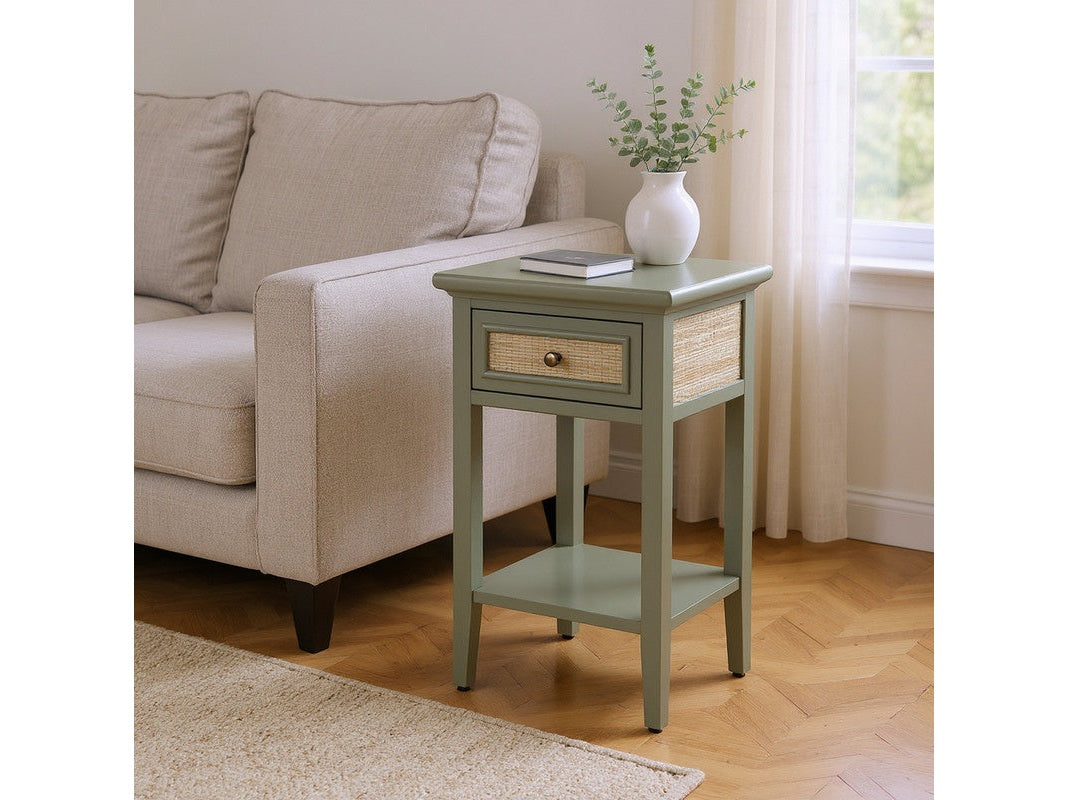 Solace Green/Brown Accent Table by Crestview at Eve Furniture
