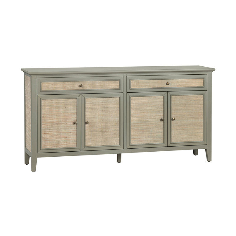 Solace Green/Brown Four-Door Sideboard by Crestview at Eve Furniture