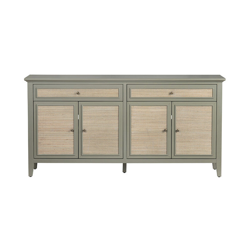 Solace Green/Brown Four-Door Sideboard by Crestview at Eve Furniture