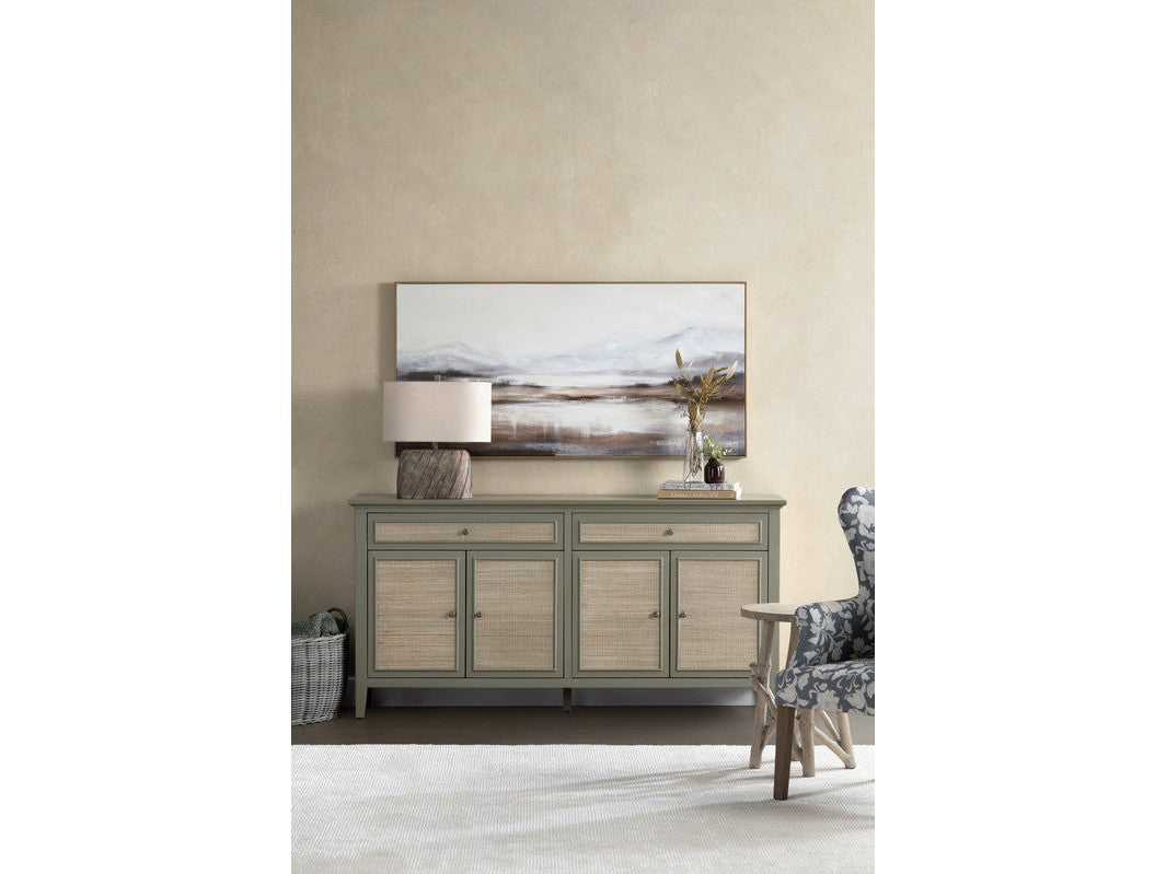 Solace Green/Brown Four-Door Sideboard by Crestview at Eve Furniture