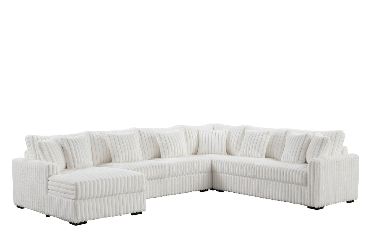 Solana Beige Left Arm Facing (LAF) Sectional by Happy Homes at Eve Furniture