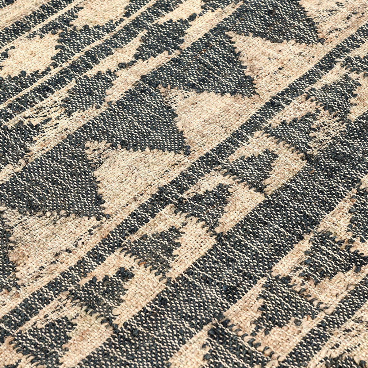 Solana Black Natural Distressed Rug by Classic Home at Eve Furniture