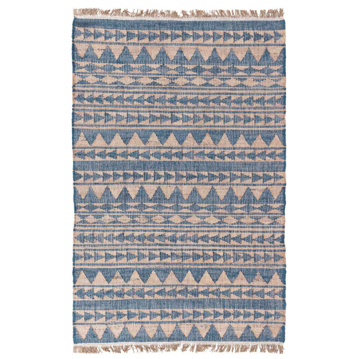 Solana Blue Natural Distressed Rug by Classic Home at Eve Furniture