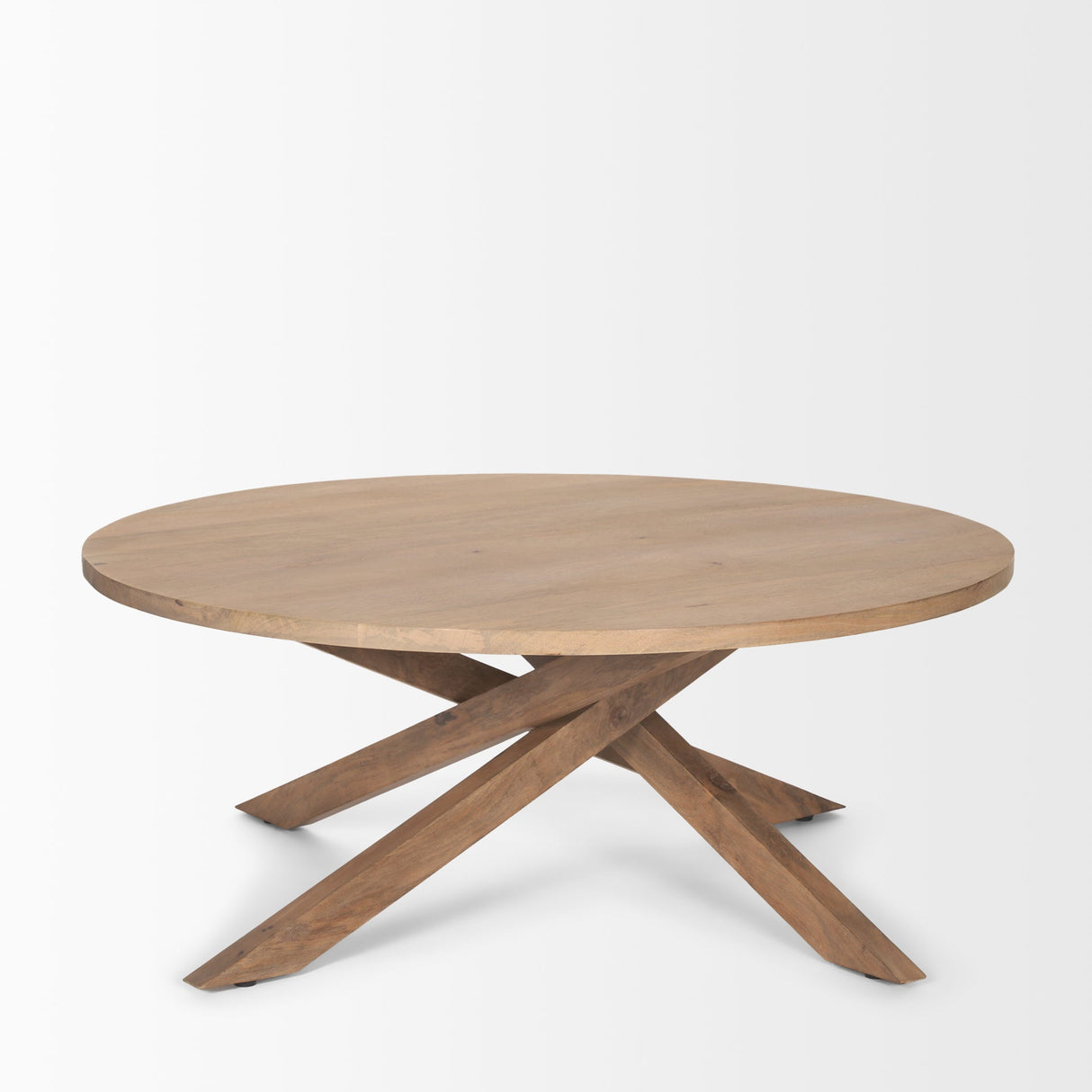 Solana Light Brown Wood Coffee Table by Mercana at Eve Furniture