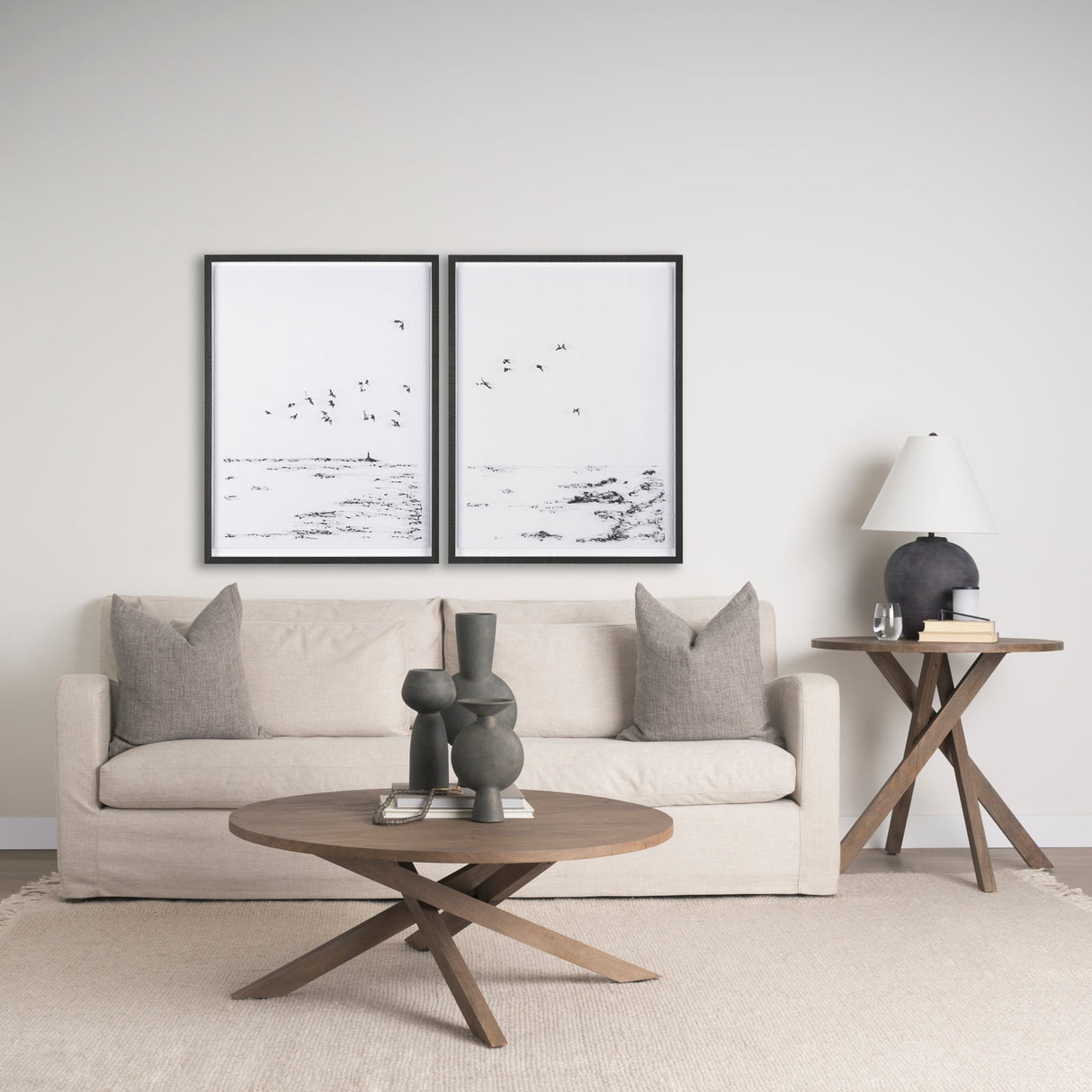 Solana Medium Brown Wood Coffee Table by Mercana at Eve Furniture