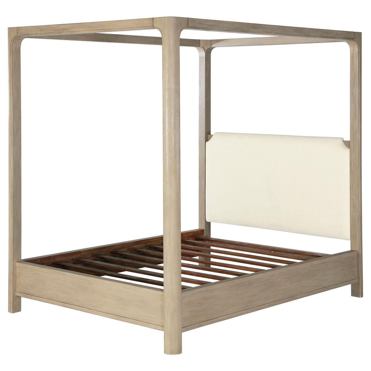 Solano 85-inch Weathered Mango Eastern King Canopy Bed by Coaster at Eve Furniture