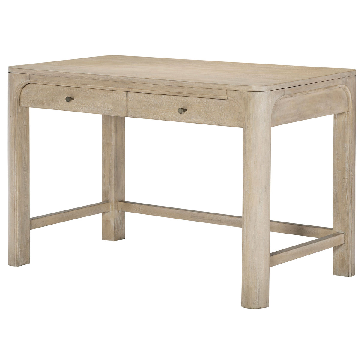 Solano Weathered Mango 2-drawer Makeup Table Vanity Desk by Coaster at Eve Furniture