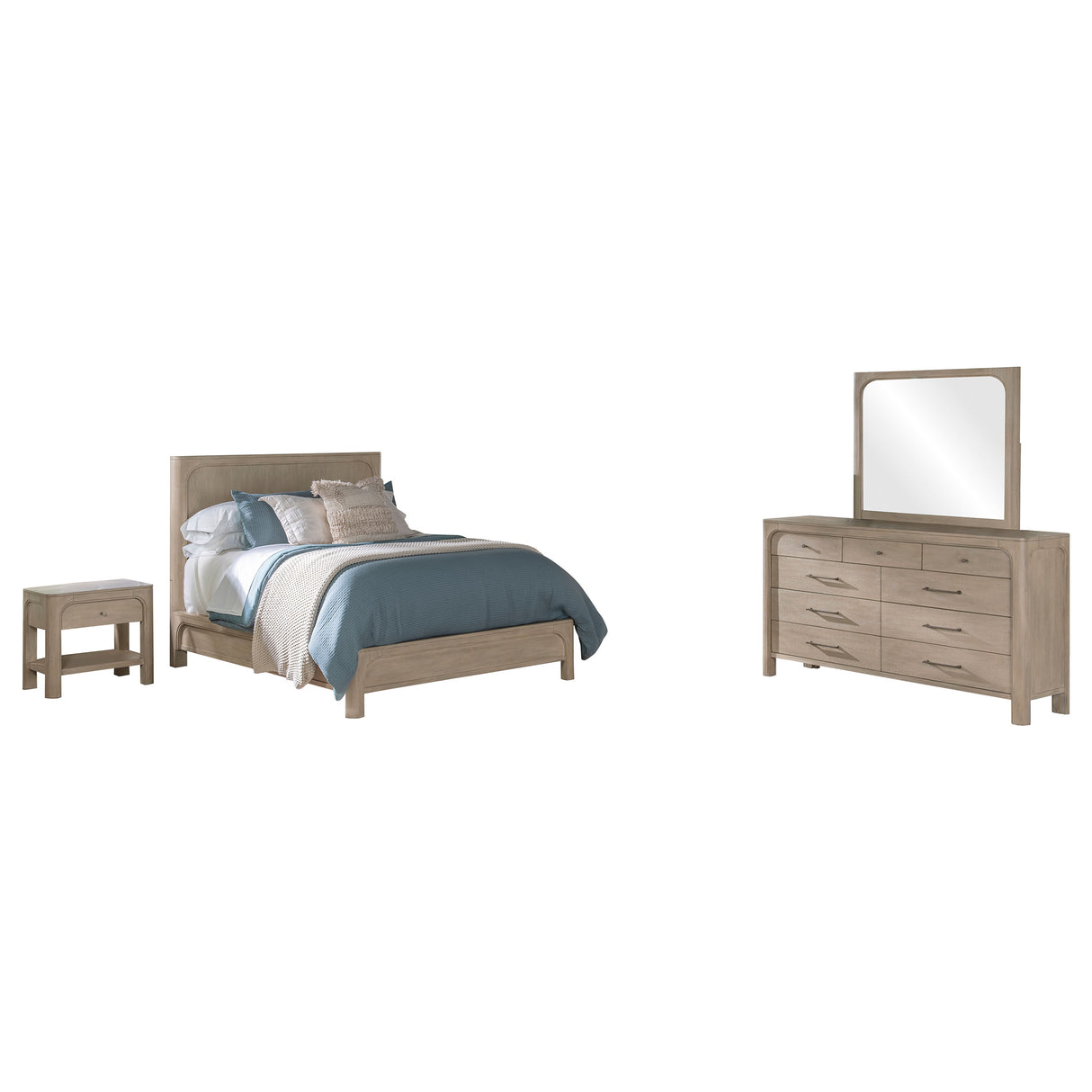 Solano Weathered Mango 4-Piece Queen Bedroom Set by Coaster at Eve Furniture