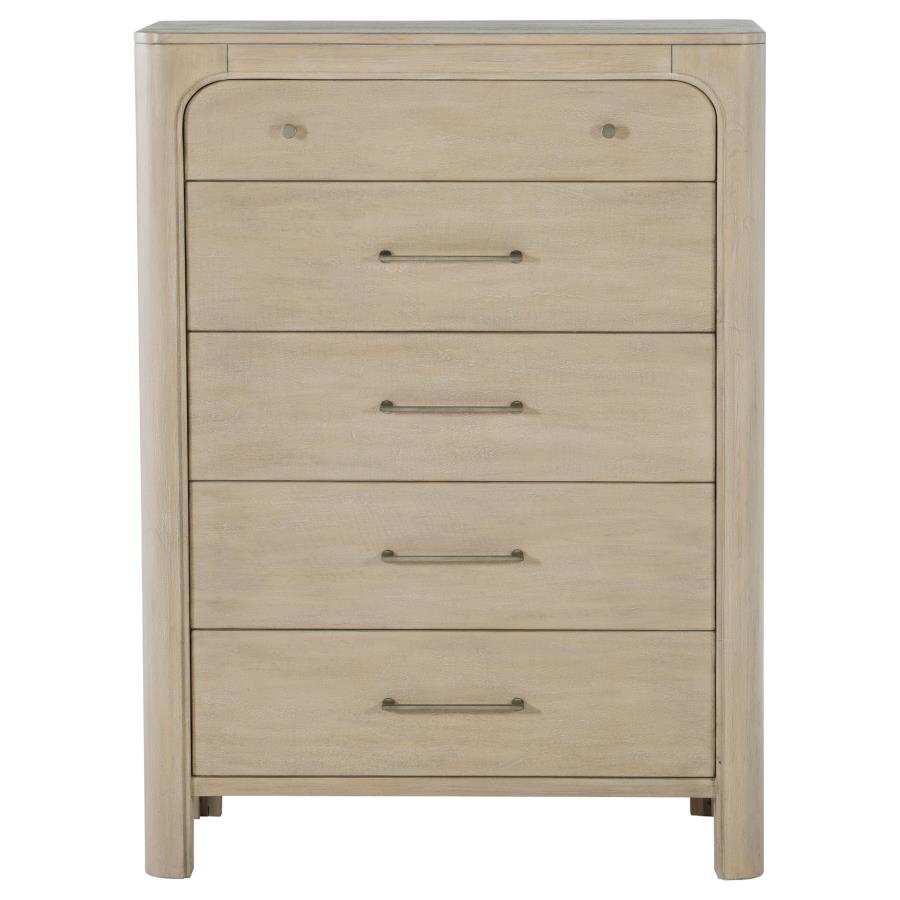 Solano Weathered Mango 5-drawer Bedroom Chest of Drawers by Coaster at Eve Furniture